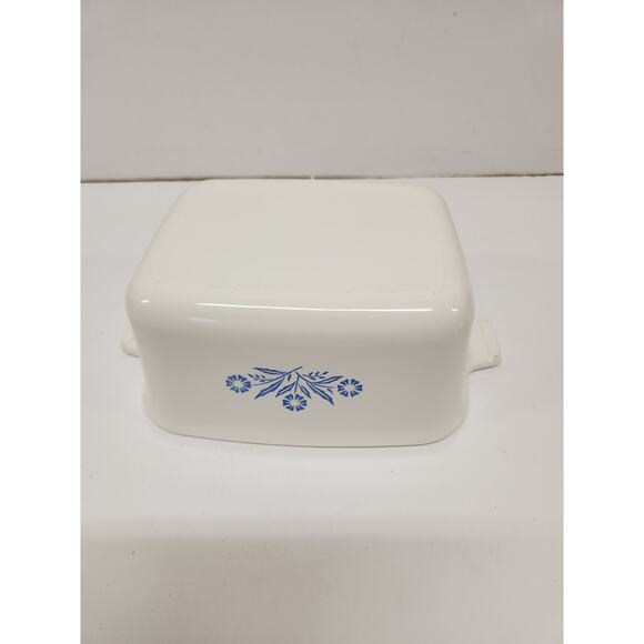 Corningware P-4-B Casserole with lid 1.5 Qrt Rectangular Blue Cornflower - Picture 3 of 3